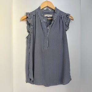 Striped LOFT Sleeveless Blouse